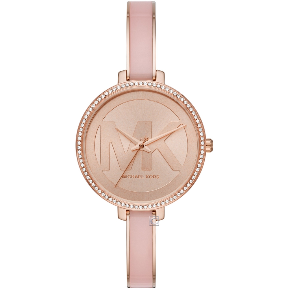 Michael Kors MK 大滿版LOGO手環式錶扣 MK4545 /36mm