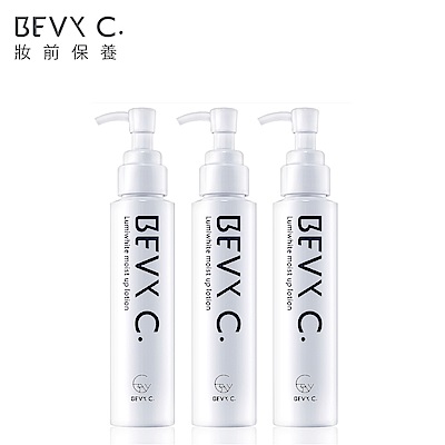BEVY C.光透幻白妝前保濕化妝水100mL(團購3件組)