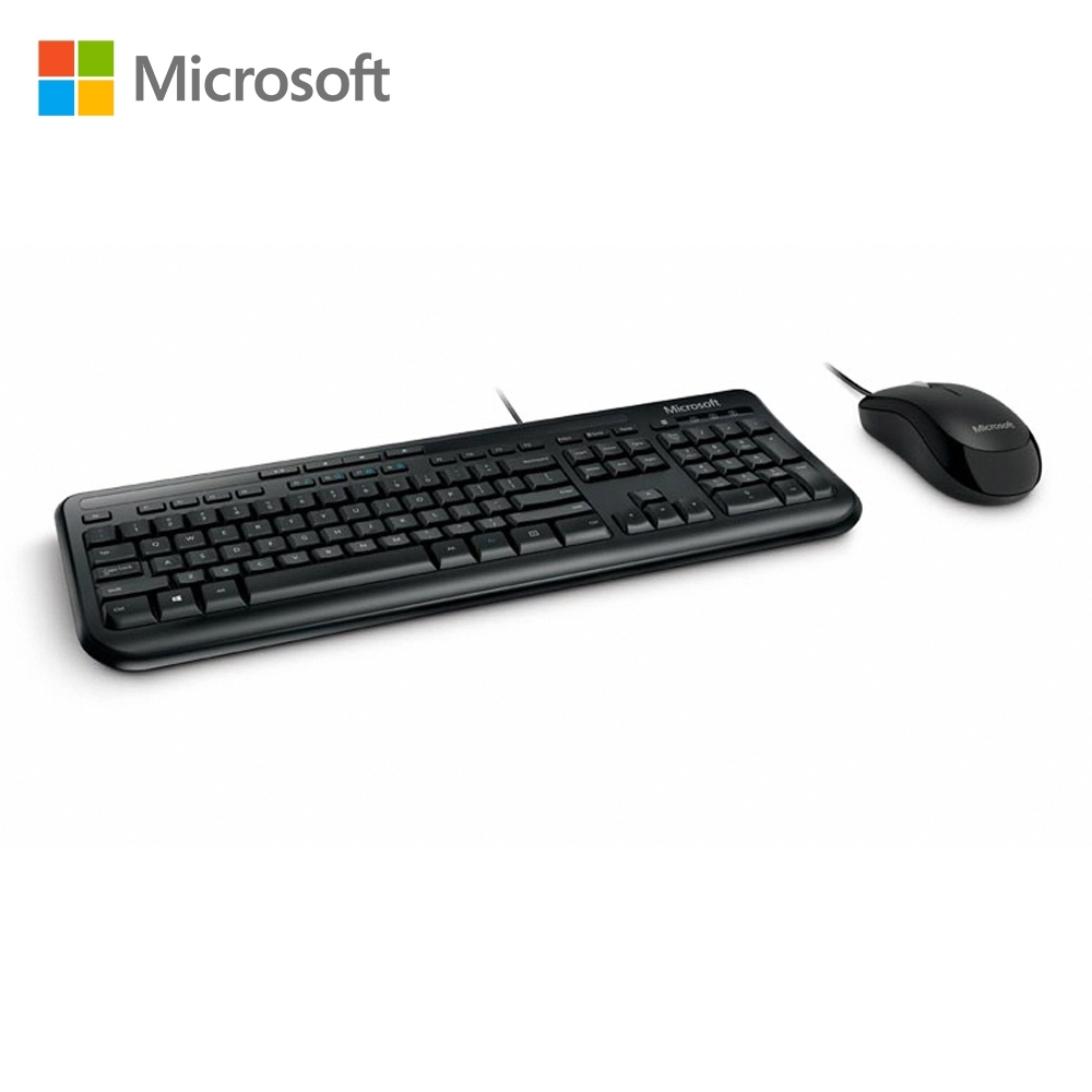 微軟 標準滑鼠鍵盤組 600 - 黑 盒裝(白盒)
