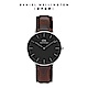 Daniel Wellington DW 手錶 Classic Bristol 36mm深棕真皮皮革錶 絕版 DW00100143 product thumbnail 1