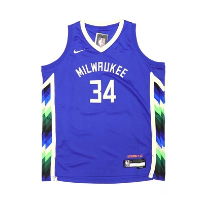 NIKE NBA City Edition 青少年球衣 公鹿隊 Antetokounmpo-WZ2B7BU8P-BCKGA