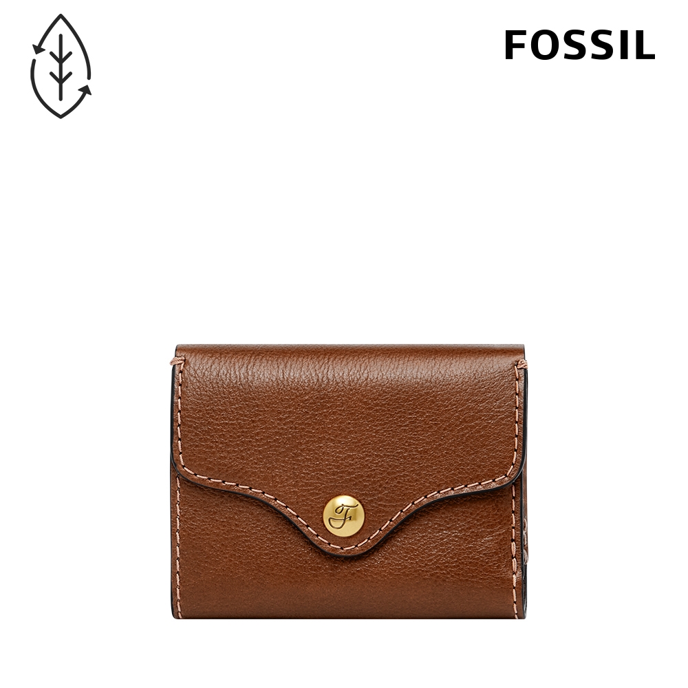 FOSSIL Heritage 輕巧型真皮短夾-咖啡色 SL8231200