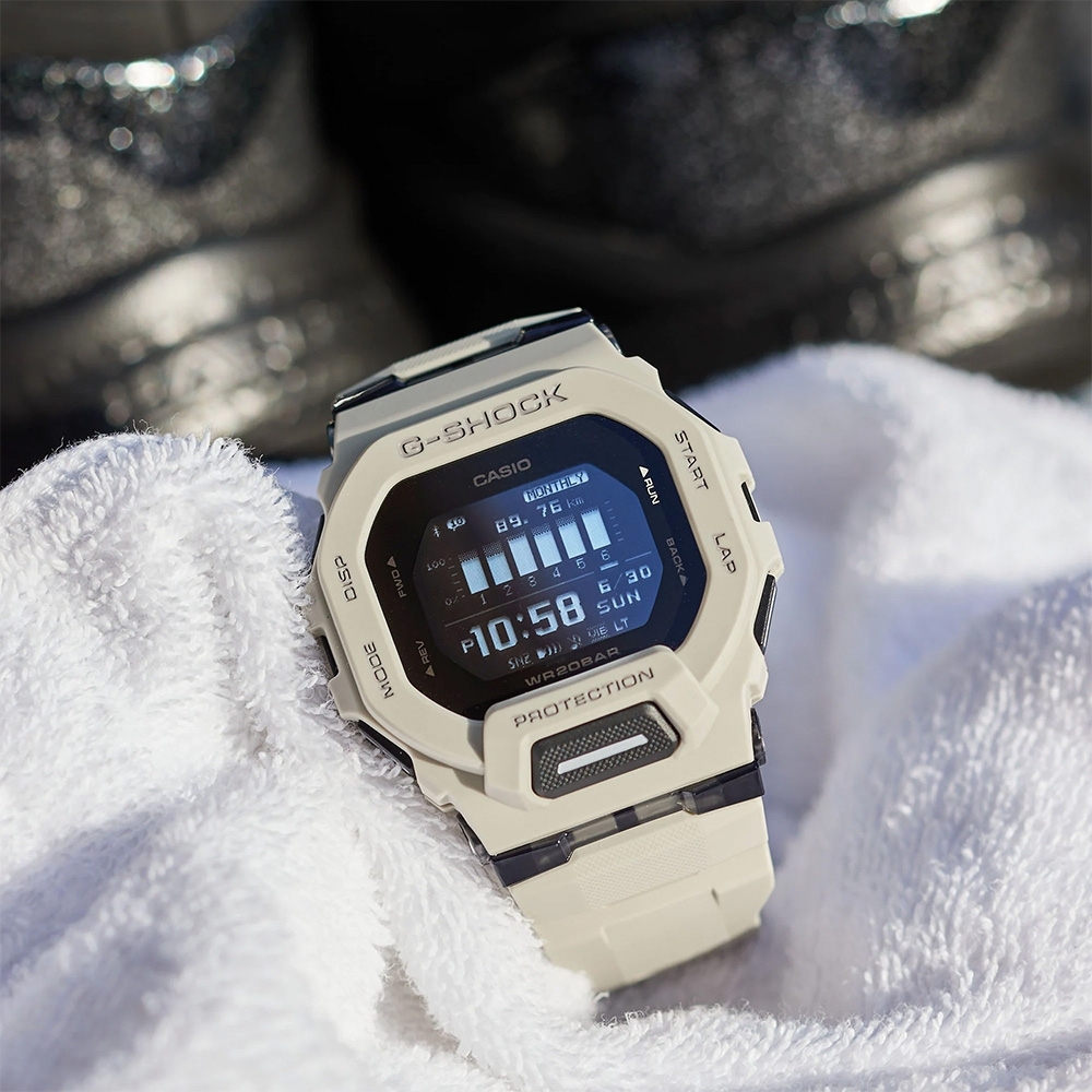 CASIO 卡西歐 G-SHOCK 路跑多功能藍芽運動手錶 送禮首選 GBD-200UU-9