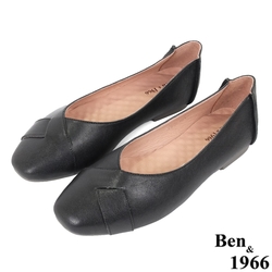 Ben&1966高級植鞣羊皮氣質舒適包鞋-黑(236101)
