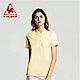 le coq sportif 法國公雞牌經典多色復古短袖POLO衫 女-淡黃 product thumbnail 2