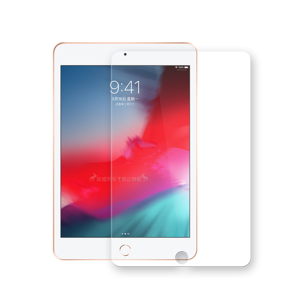 2019 iPad mini/iPad mini 5 專業版疏水疏油9H鋼化玻璃膜