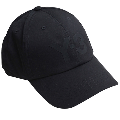 Y-3 LOGO CAP 經典字母LOGO山本耀司棒球帽(黑/HA6530)
