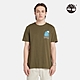 Timberland 男款綠色印花短袖T恤|A2KB6A58 product thumbnail 1
