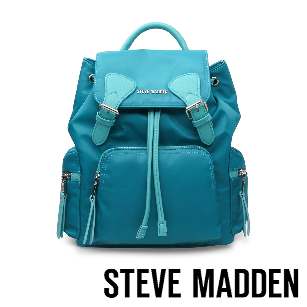 STEVE MADDEN-BWILD 超大容量軍旅後背包-藍綠色