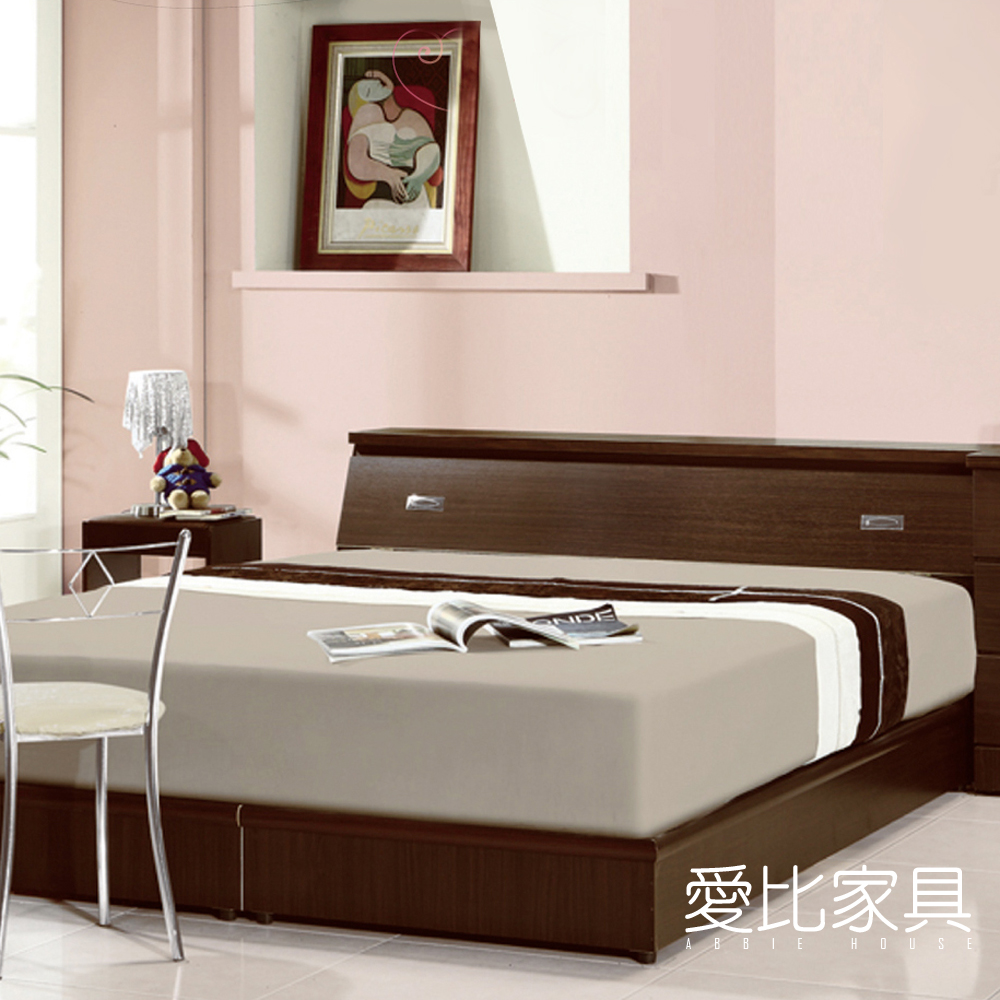 愛比家具 雙人5尺房間二件組(床頭箱+床底)不含床墊 product image 1