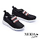 休閒鞋 MODA Luxury 獨特星星壓紋造型撞色條帶內增高休閒鞋－黑 product thumbnail 1