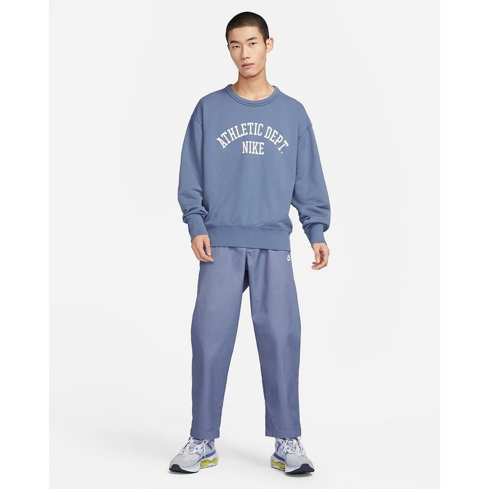 Nike AS M NSW NIKE TREND FLC CREW 男長袖上衣-紫藍-DX0026491 | NIKE