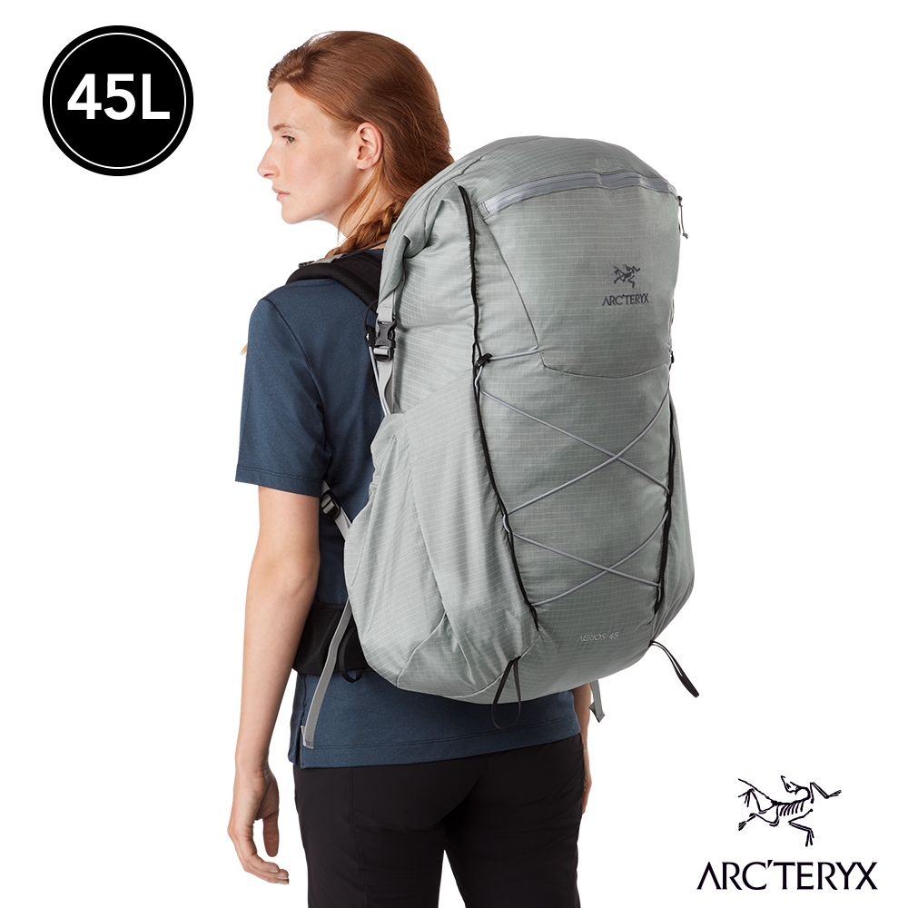 Arcteryx 始祖鳥 女 Aerios 45L 輕量 登山 後背包 像素灰