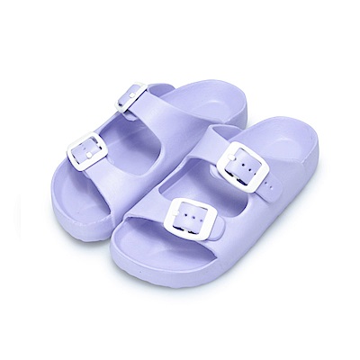 BuyGlasses 輕量造型防水兒童拖鞋-紫