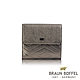 【BRAUN BUFFEL 德國小金牛】台灣總代理 解鎖 8卡兩折短夾-金屬灰/BF671-404-BR product thumbnail 2