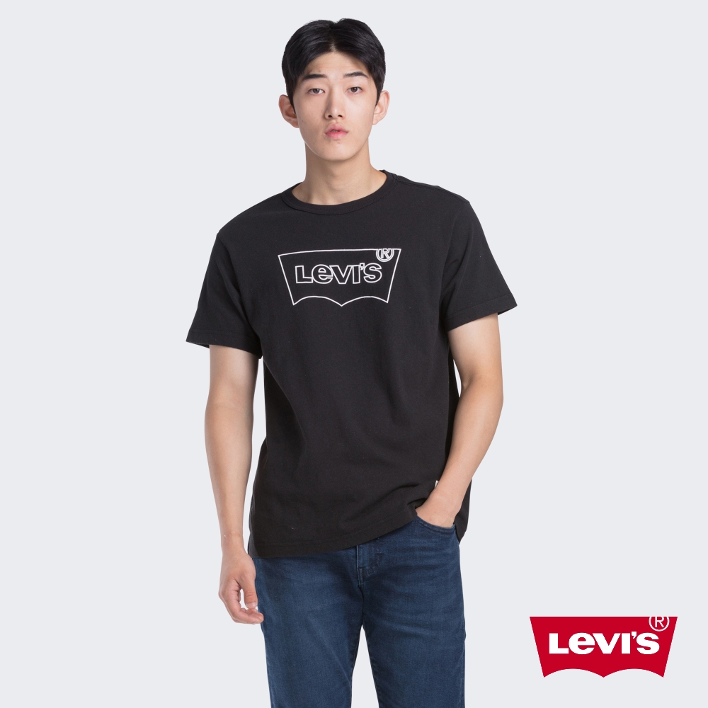 Levis 男款短袖T恤 鉛筆素描Logo 250gsm厚棉 Mighty Made