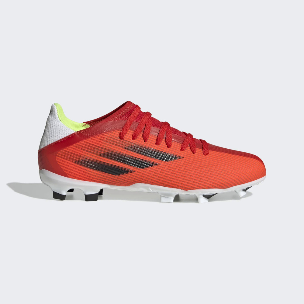 Adidas X Speedflow.3 FG J [FY3304] 大童 足球鞋 運動 戶外 輕量 愛迪達 橘紅