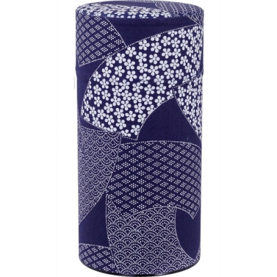 《Tokyo Design》日式茶葉收納罐(扇形藍) | 收納瓶 儲物罐 零食罐