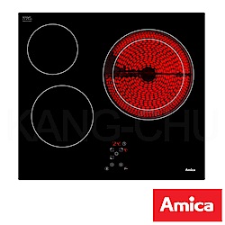 波蘭Amica APV-6310 9段火力強化玻璃檯面式三口電陶爐(不含安裝)