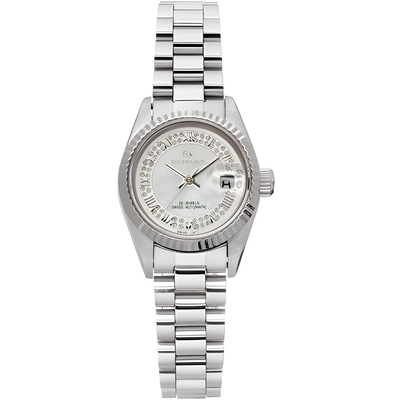 ROSDENTON 勞斯丹頓 公司貨 創世經典 羅馬晶鑽腕錶-女錶(96233LS-3B)25mm