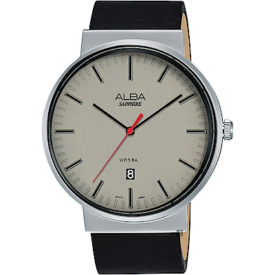 ALBA 雅柏 主張型男時尚手錶 送禮首選-灰/44mm (AS9H45X1/VJ42-X269Z)