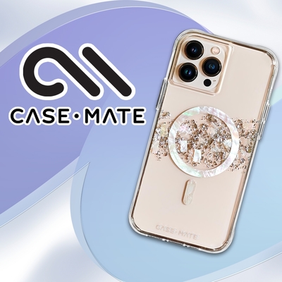 美國 CASE·MATE iPhone 14 Plus Karat Pearl 璀璨珍珠環保抗菌防摔保護殼MagSafe版