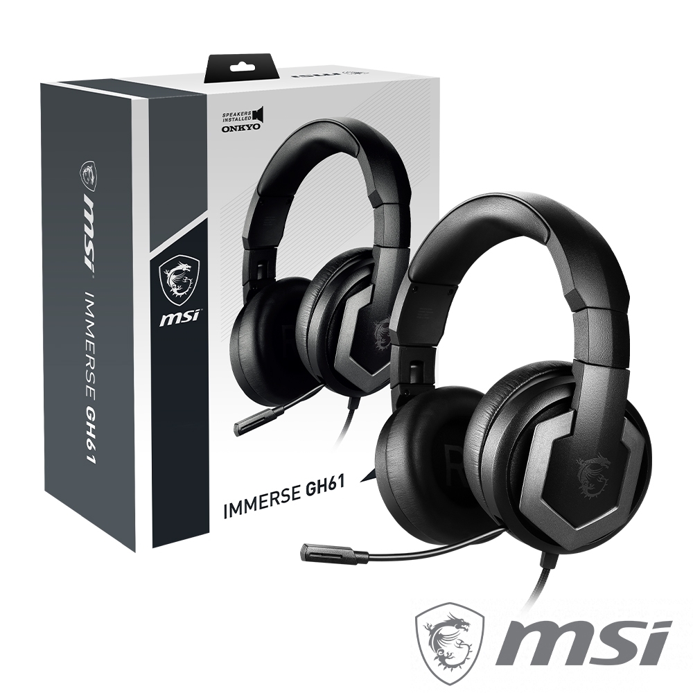 MSI IMMERSE GH61 GAMING HEADSET 電競耳機