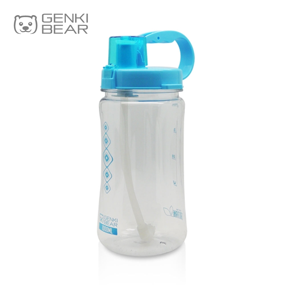 GENKI BEAR 樂透戶外彈跳水壺1000ml