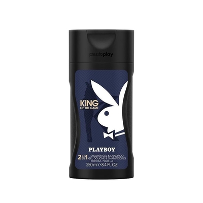 PLAYBOY 國王皇后經典男性保濕香水2合1洗髮沐浴膠 250ml