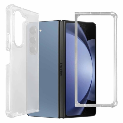 Metal-Slim Samsung Galaxy Z Fold 5 5G TPU+壓克力 雙料透明防摔保護殼