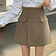 La Bellez假兩件雙排釦假口袋開叉側拼接一片西裝短裙(有內襯短褲) product thumbnail 14