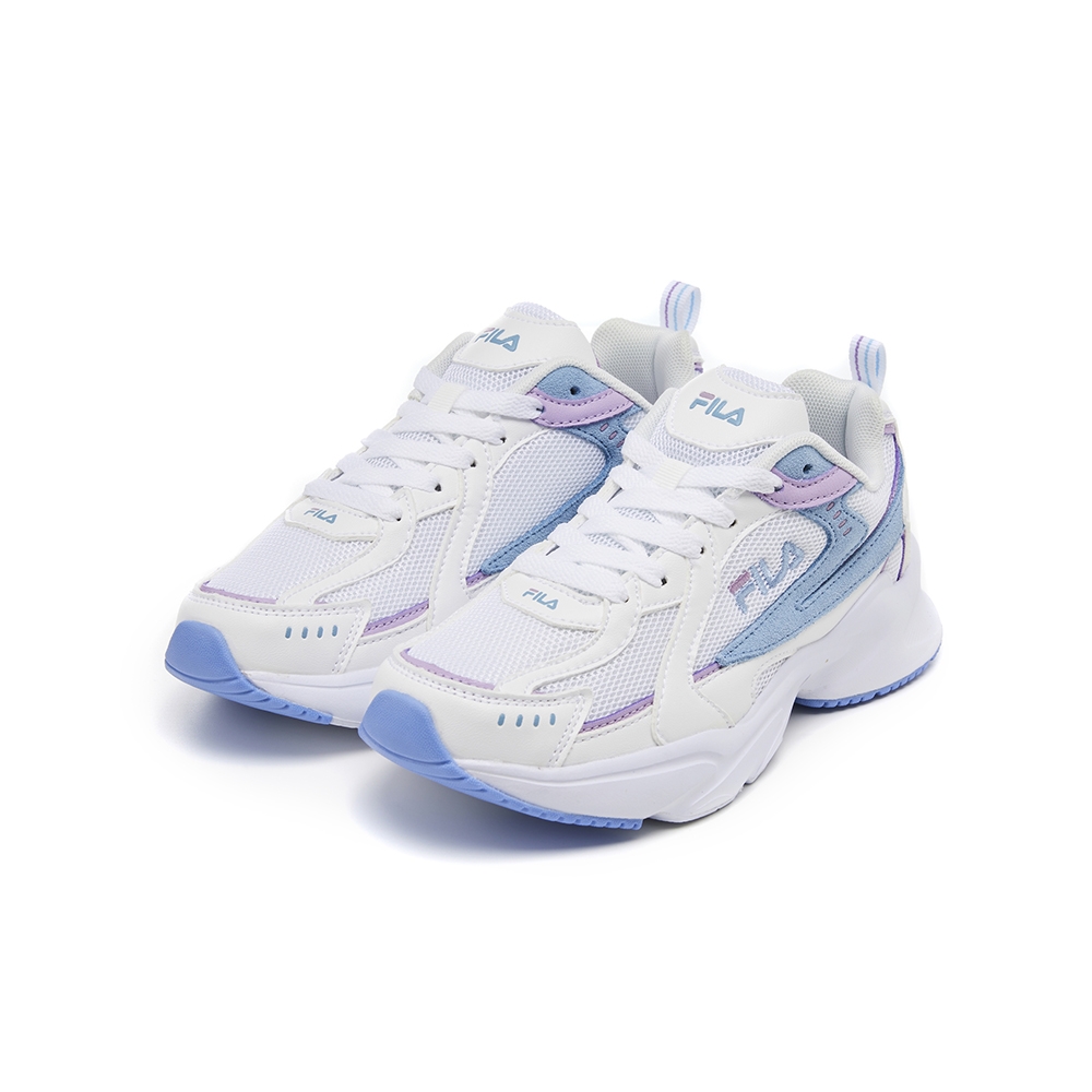 FILA 女性運動慢跑鞋-白/藍 5-J928W-113