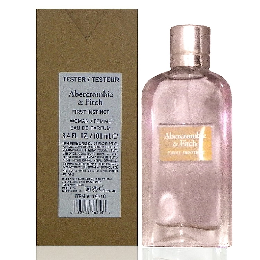 Abercrombie & Fitch First Instinct 同名經典女性淡香精100ml Tester 包裝