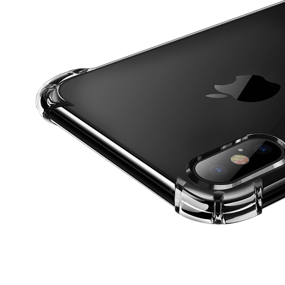iPhoneX iPhoneXS 手機殼 透明黑 四角防摔氣囊 (iPhoneX手機殼 iPhoneXS保護殼 iPhone X保護套 iPhone XS保護套)