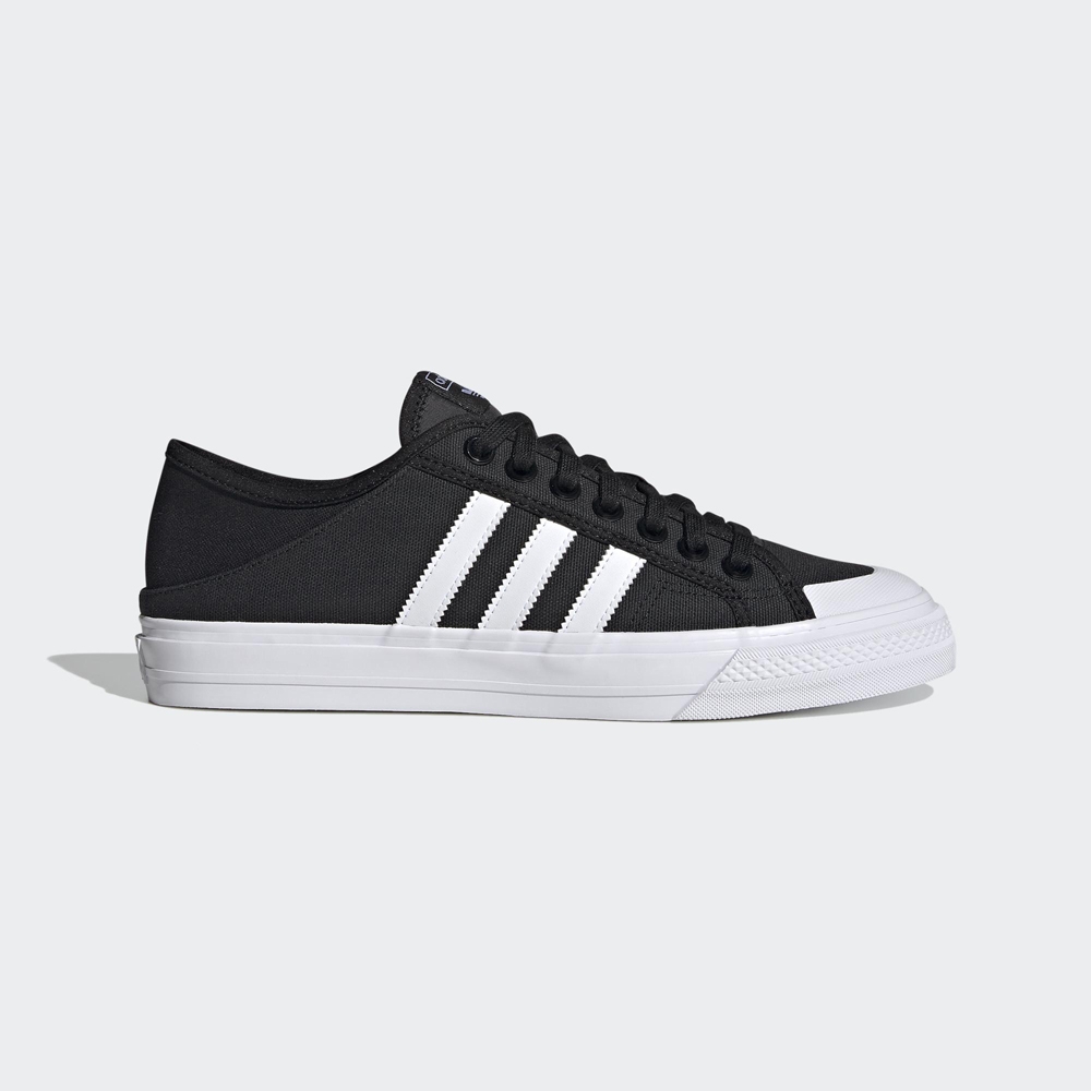 ADIDAS COLLAPSIBLE NIZZA LO 女休閒鞋-黑 白-GY0408