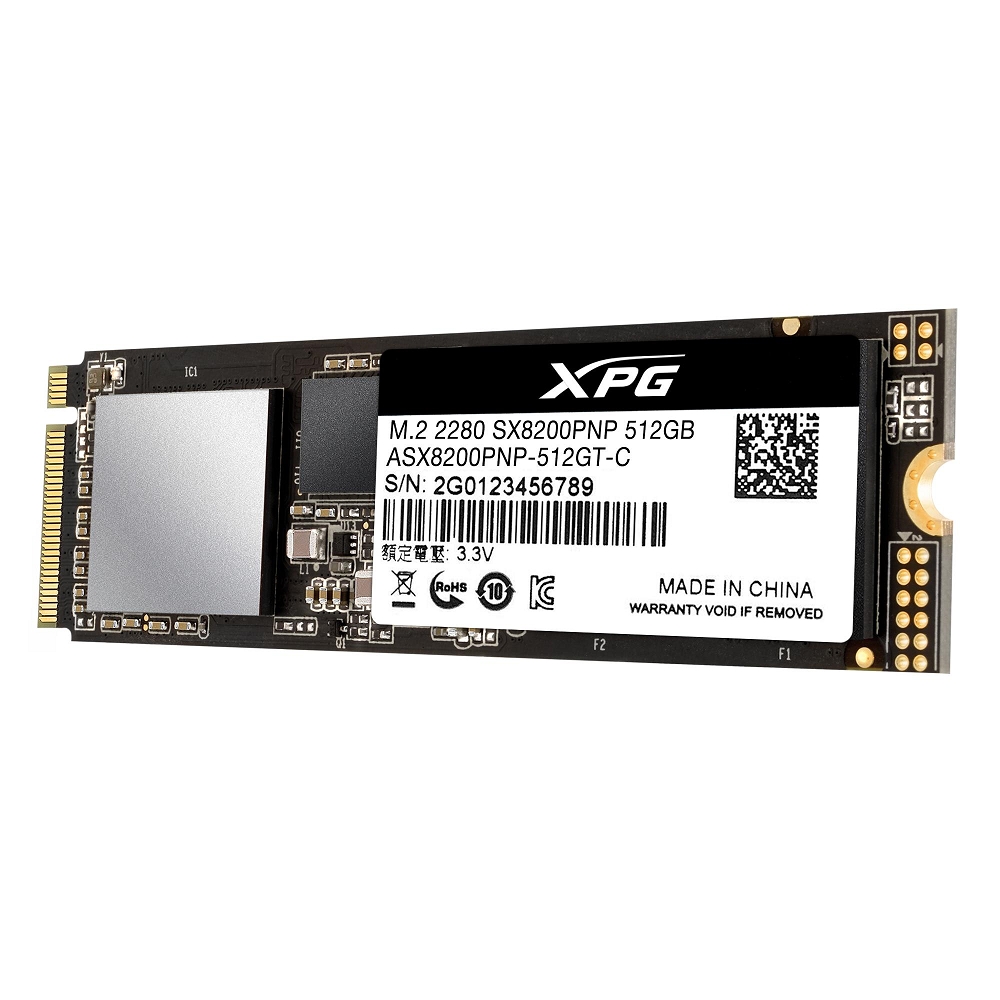 ADATA威剛XPG SX8200Pro 512G M.2 2280 PCIe TLC SSD固態硬碟(讀