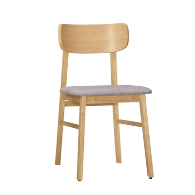文創集 瓦維爾北歐風棉麻布實木餐椅(單張餐椅販售出貨)-41.5x44.5x77.5cm免組