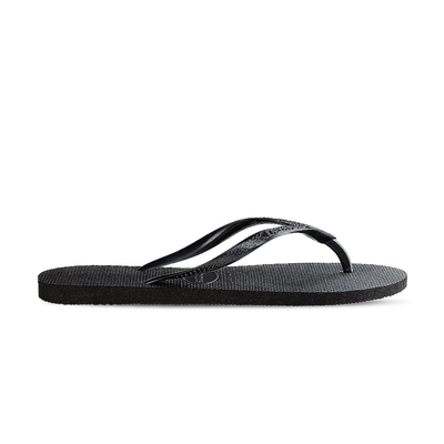 Havaianas Slim 女鞋 黑色 哈瓦仕 舒適 百搭 細帶 夾腳拖 人字拖 拖鞋 4000030-0090W