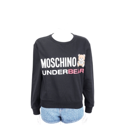 MOSCHINO Underbear TOY 泰迪熊黑色棉質休閒運動套裝