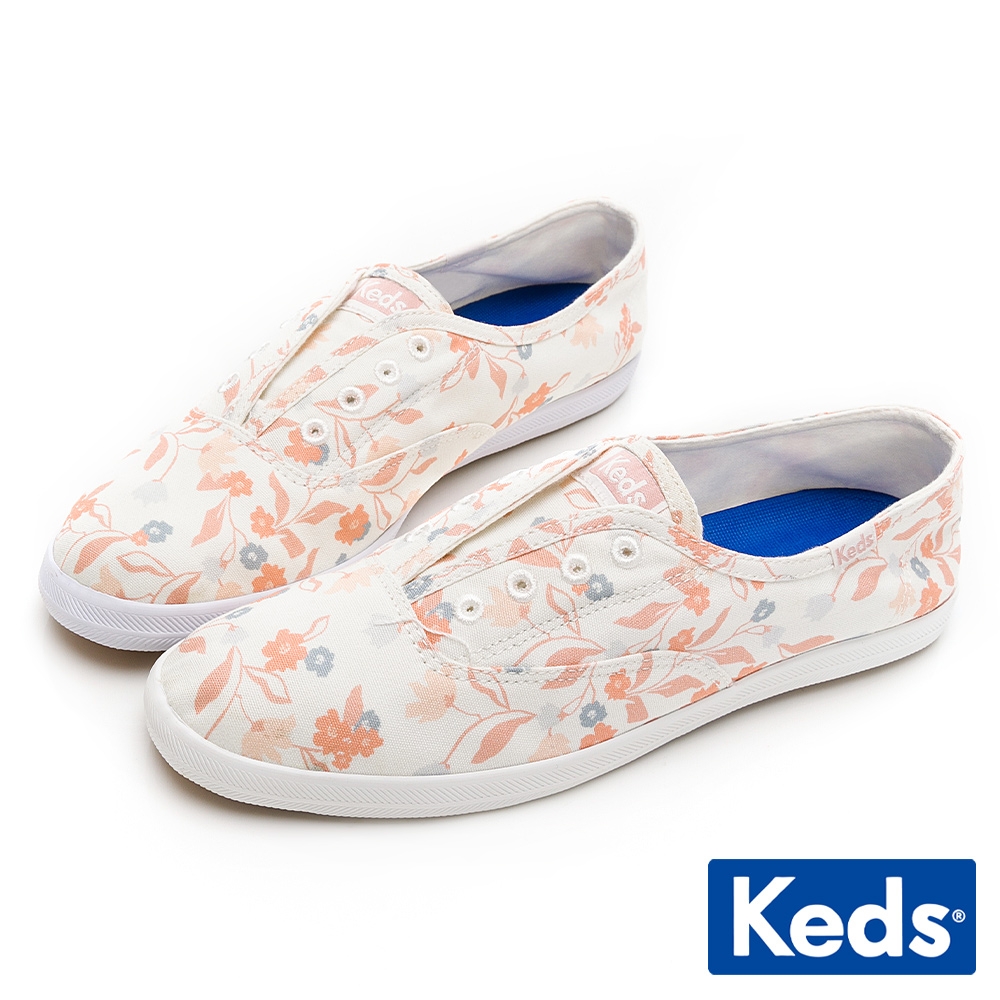 Keds CHILLAX 印花舒適輕量休閒鞋-米白/彩