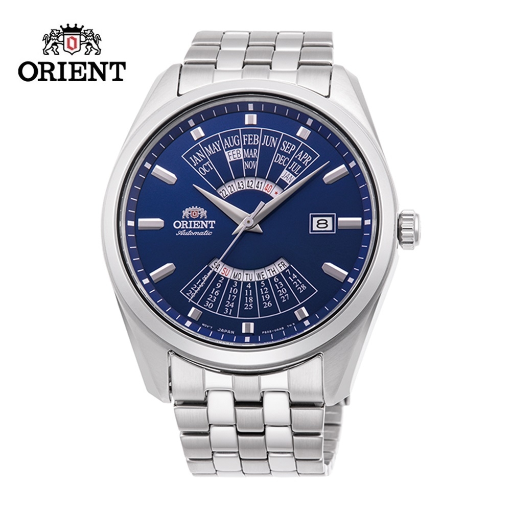 ORIENT 東方錶 MULTI-YEAR CALENDAR系列 萬年曆機械錶 RA-BA0003L 藍色 - 43.5mm