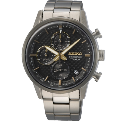 seiko 極速碳纖維紋計時腕錶(8t67-00n0d)ssb391p1-41mm ˍsk040