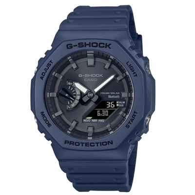 CASIO 卡西歐 G-SHOCK 農家橡樹 太陽能x藍牙連線 雙顯腕錶45.4mmGA-B2100-2A