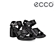 SCULPTED SANDAL LX 55 雕塑奢華銀釦中高跟涼拖鞋 女鞋 黑色 product thumbnail 1