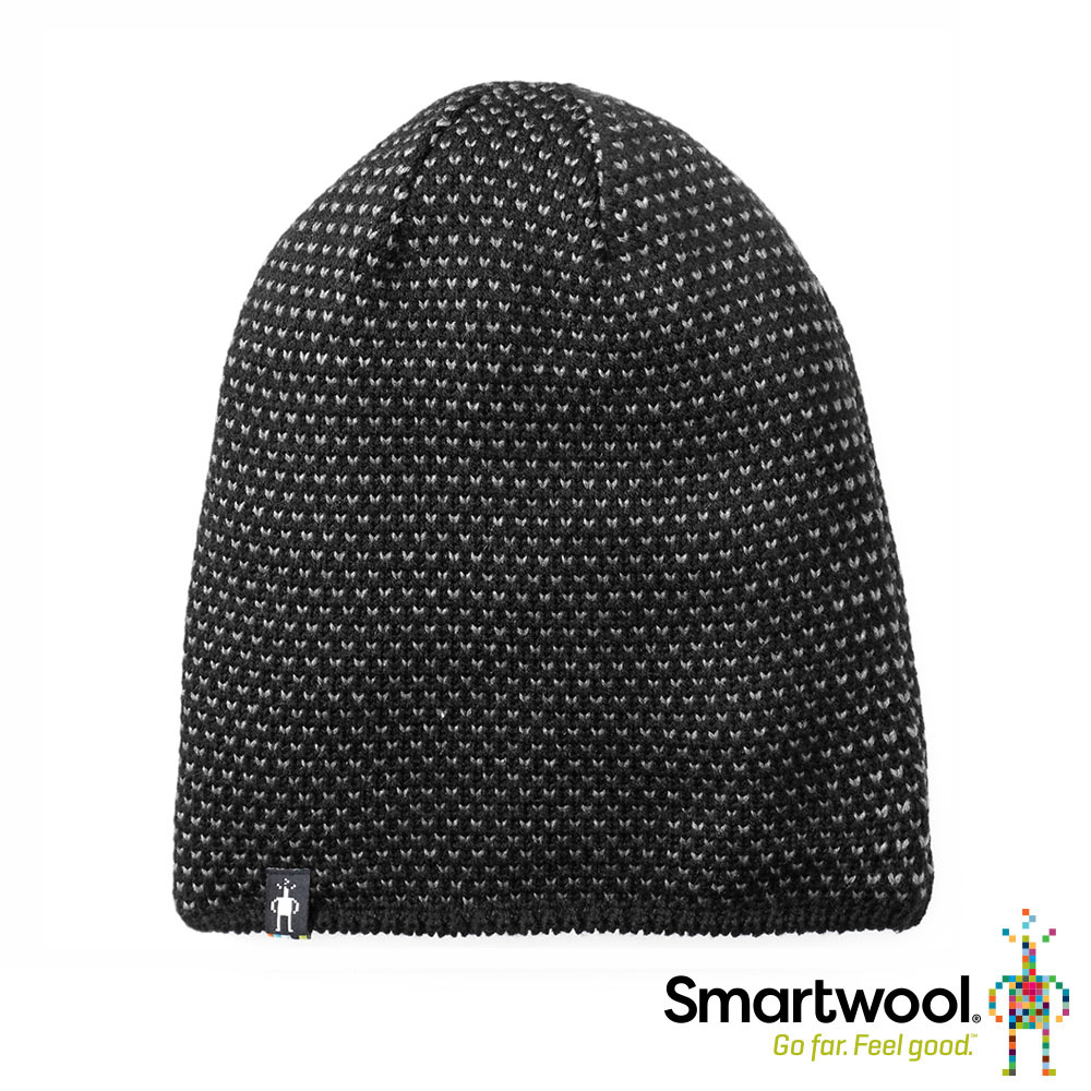 SmartWool 鑽紋毛呢軟帽 黑色