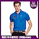 【Lynx Golf】男款吸濕排汗網眼小山貓盾型Logo短袖POLO衫-藍色 product thumbnail 2
