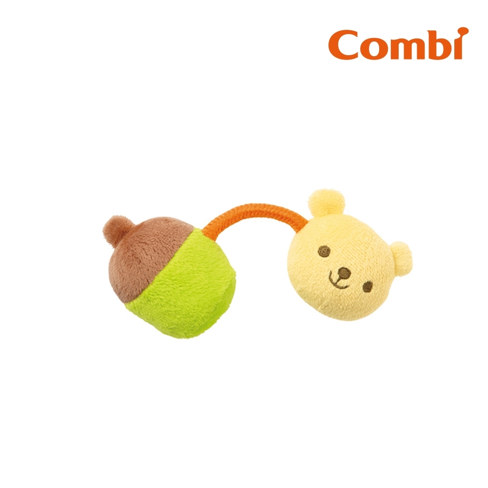 【Combi】小熊手搖鈴絨布玩具