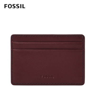 FOSSIL Steven 真皮卡夾-茄紫色 ML4480540