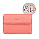 FURLA BABYLON金字LOGO牛皮搭配花卉設計內裡3卡扣式短夾(小/粉x多色) product thumbnail 1