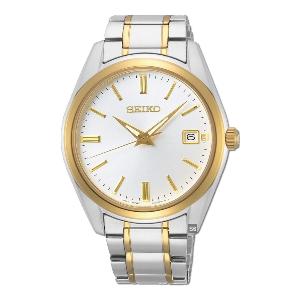 SEIKO 精工CS系列/時尚半金色白面大三針石英腕錶40㎜ 經銷商S6(SUR312P1/6N52-00A0KS) | 其他男錶|  Yahoo奇摩購物中心